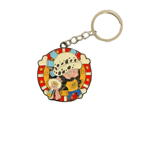 Trafalgar D. law Rotating One Piece Metal Keychain
