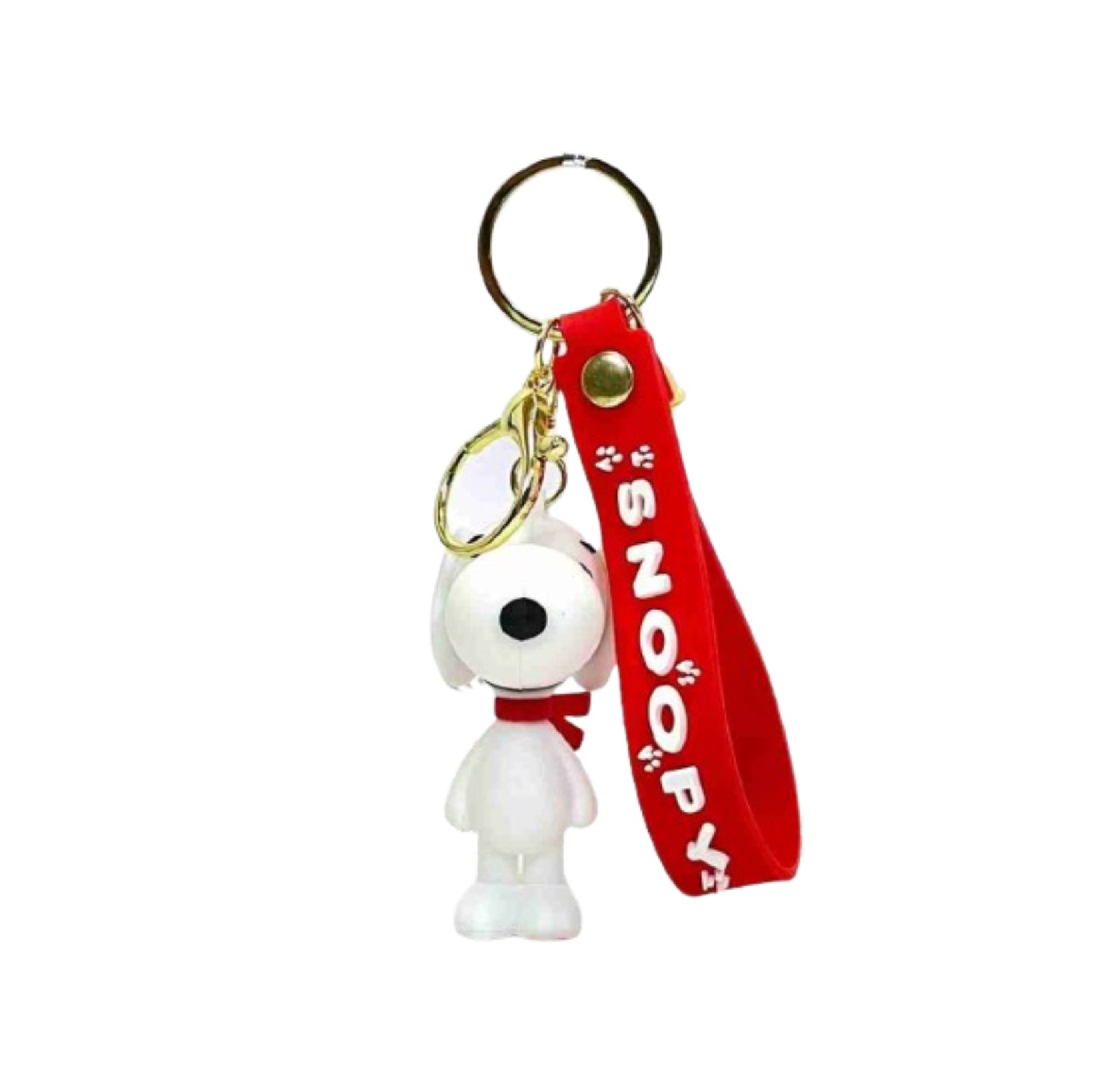Snoopy With Pilot Helmet Keychain (Rubber)