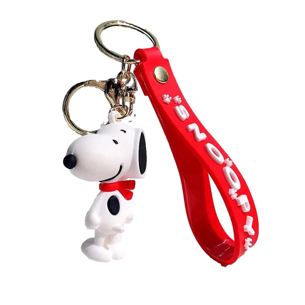 Snoopy With Pilot Helmet Keychain (Rubber)
