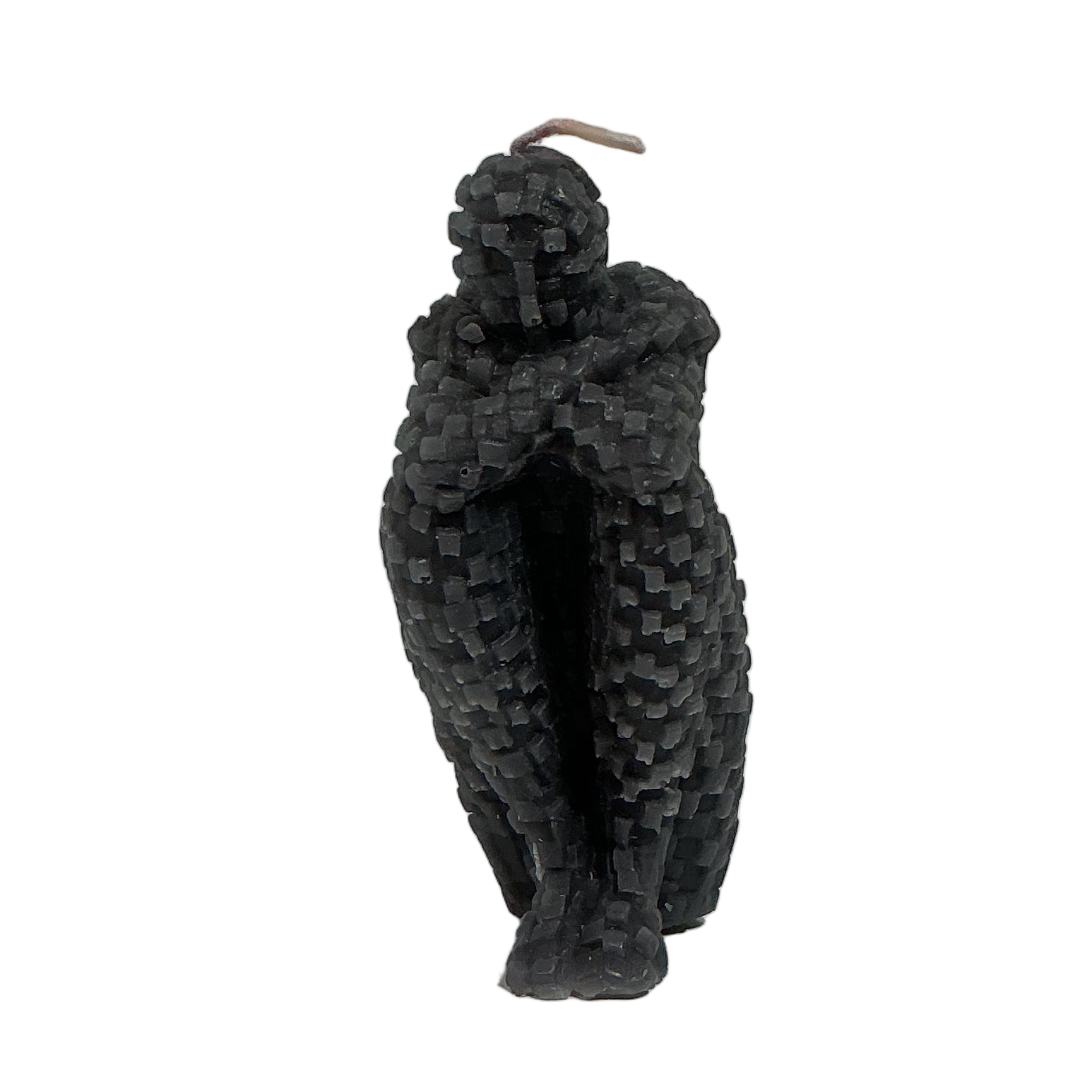Male Body Sitting Candle