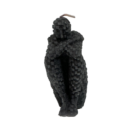 Male Body Sitting Candle