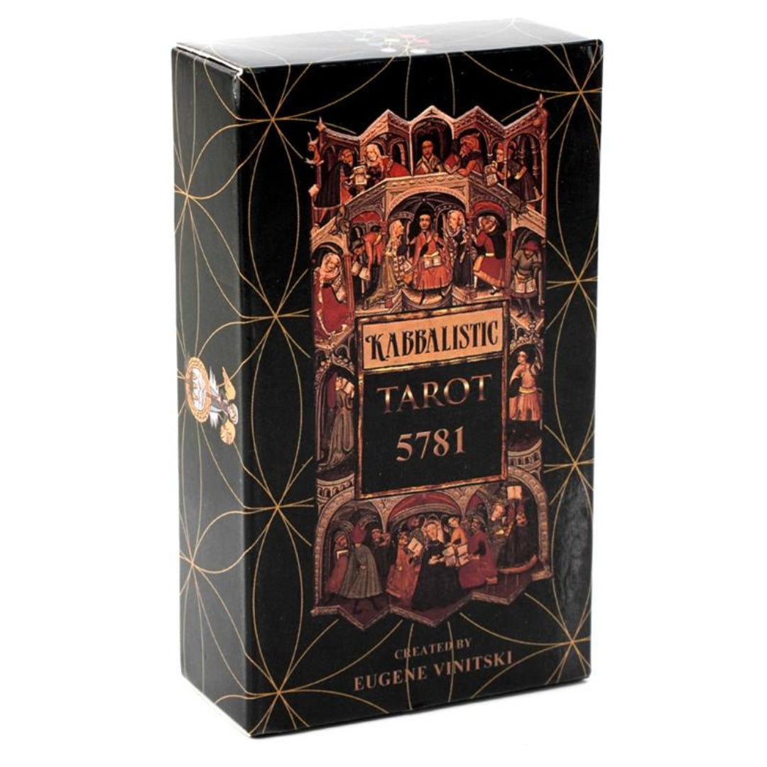 Kabbalistic Tarot 5781 box with intricate design on a white background