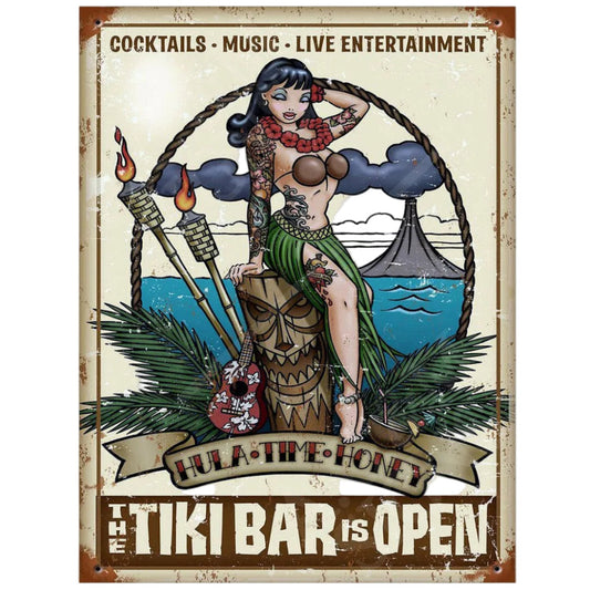 Tiki Bar Tin Poster (20x30cm)