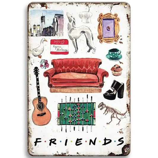 Friends T.V Shown Tin Poster (20x30cm)