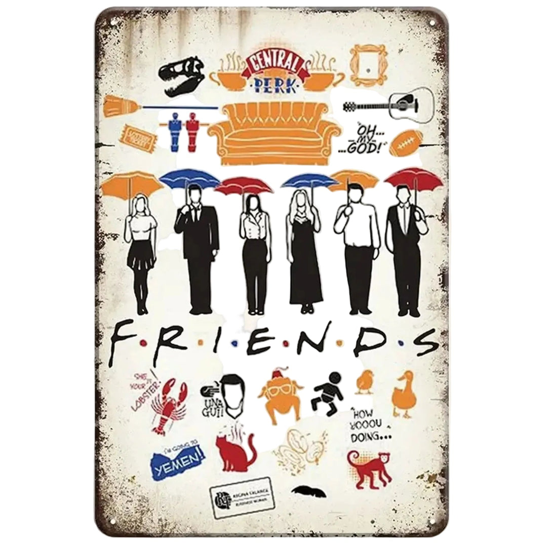 Friends T.V Shown Tin Poster (20x30cm)
