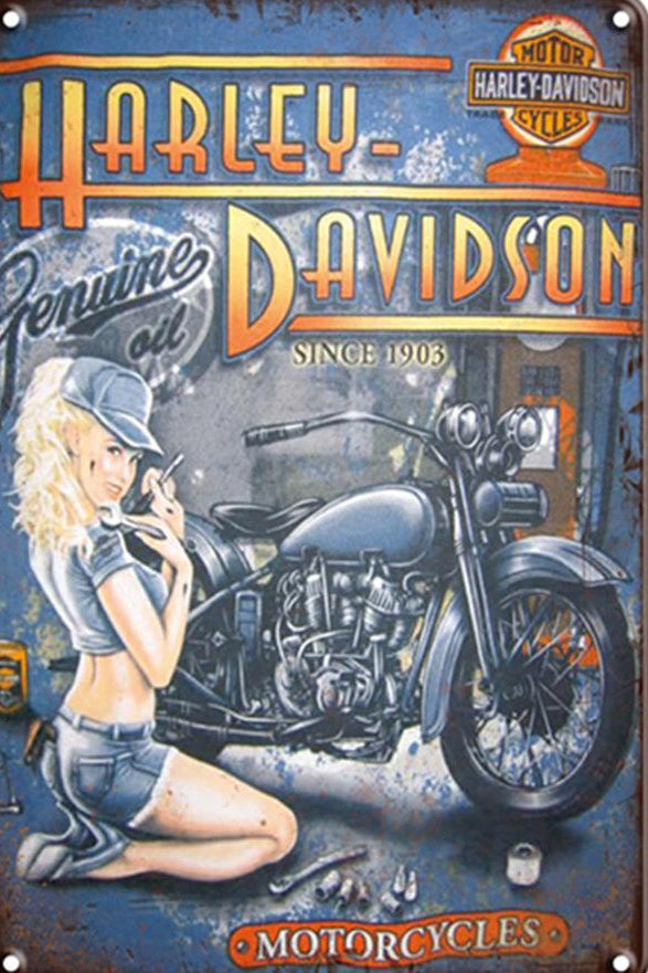 Harley Davidson Tin Poster (40x30cm)