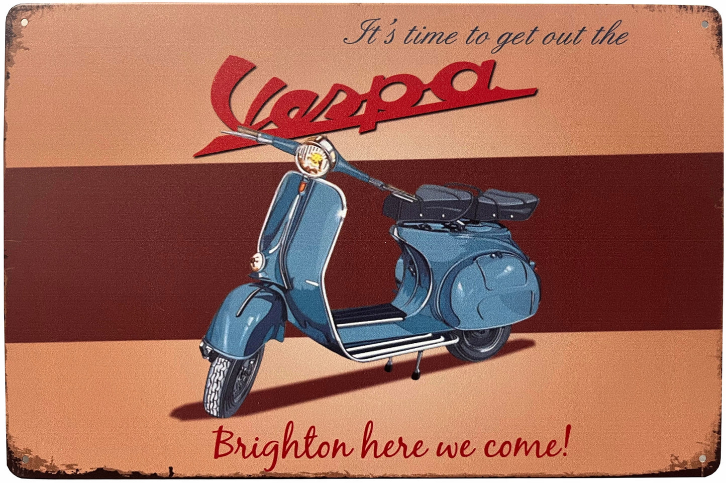 Vespa Tin Poster (30cm x 40cm)