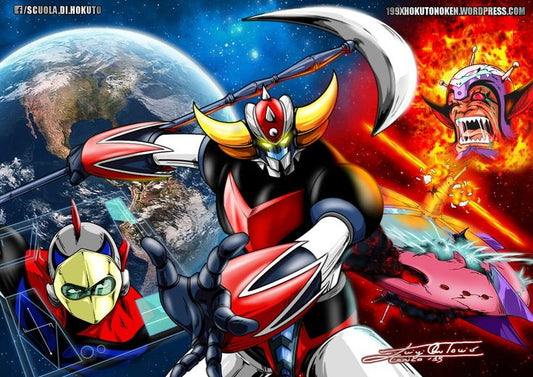 Duke Fleed, Grendizer, and King Vega Tin Poster (30x20cm)