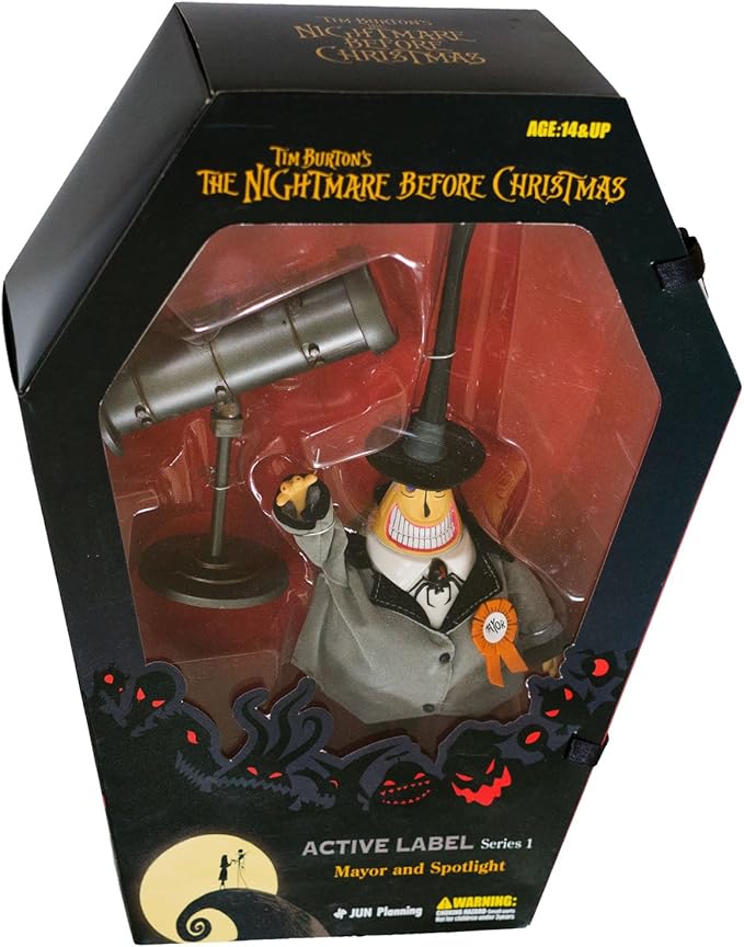 JUN Planning Co., INC. Nightmare Before Christmas Mayor ~9" Figure & Spotlight