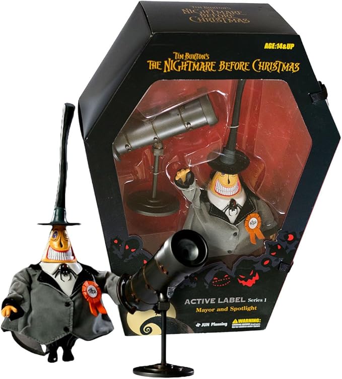 JUN Planning Co., INC. Nightmare Before Christmas Mayor ~9" Figure & Spotlight