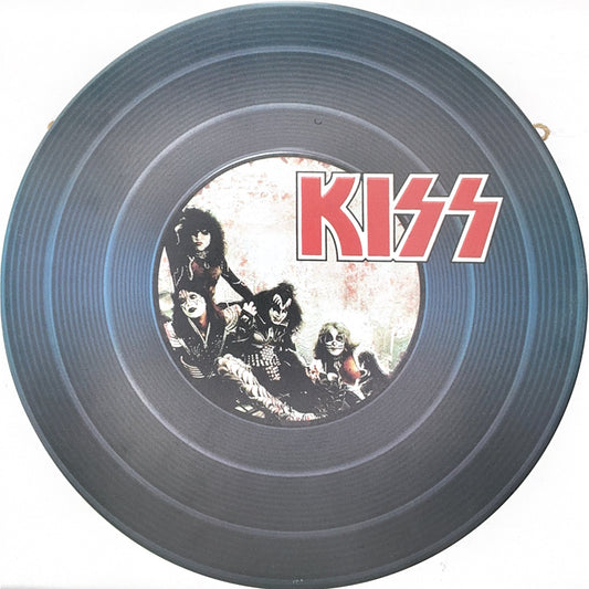 Kiss Round Tin Poster