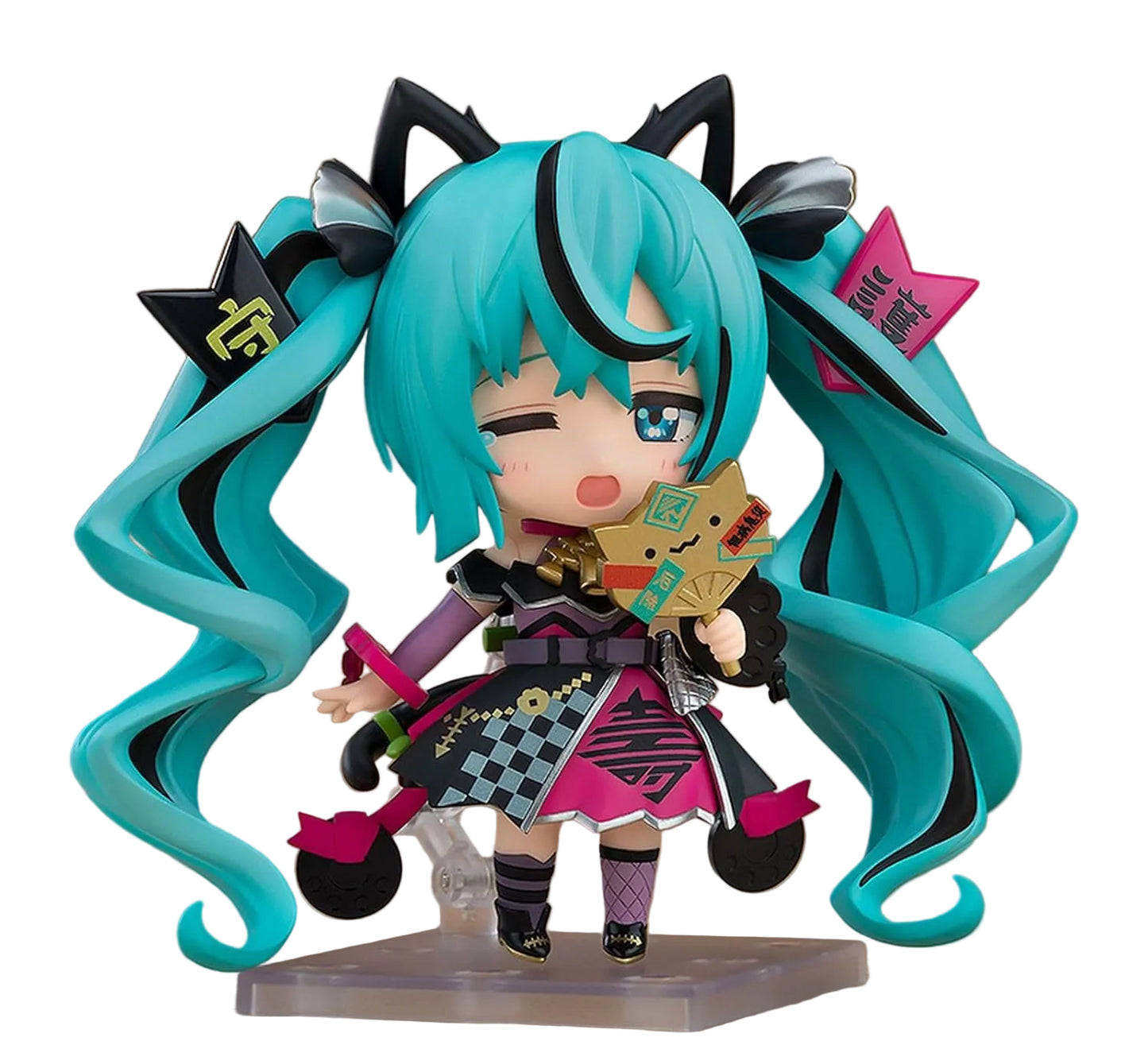Good Smile Company Hatsune Miku Black Maneki Miku Ver. Figure, 3.9 inches (10 cm), Nendoroid #2759