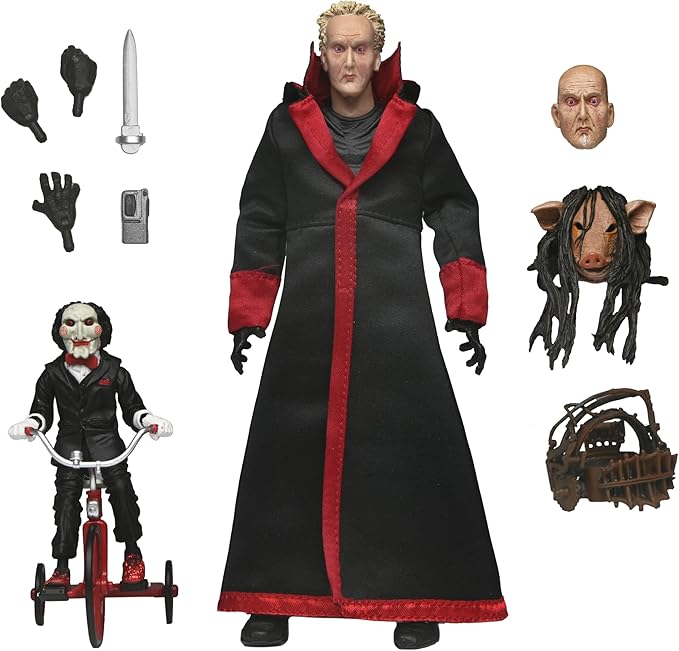 NECA (Saw) Ultimate Jigsaw Killer with Black Robe Action Figure 7 Inch