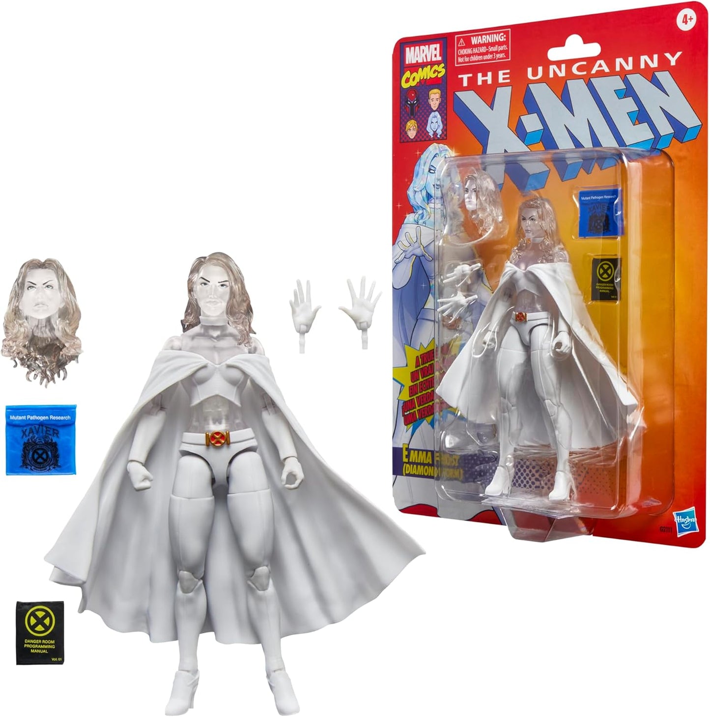The Hasbro Marvel Legends Series Uncanny X-Men Emma Frost (Diamond Form) 6 Inch Action Figure