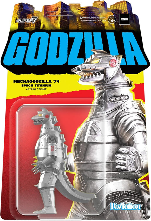 Super7 Toho ReAction Mechagodzilla '74 (Space Titanium) Action Figure 3.75 inch