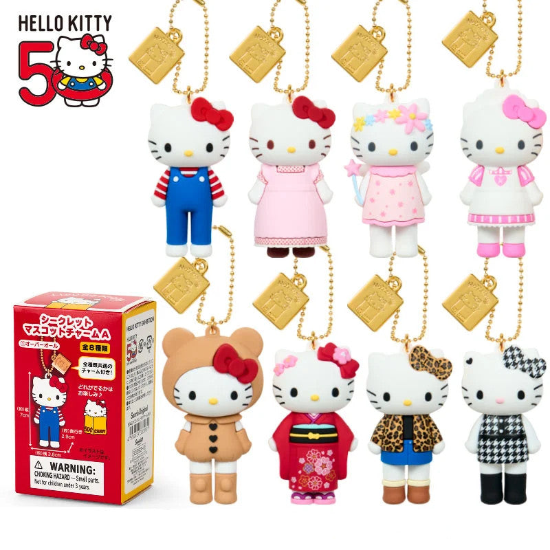 Sanrio Hello Kitty 50th Anniversary Exhibition Secret Mascot Charm Set A Blind Box