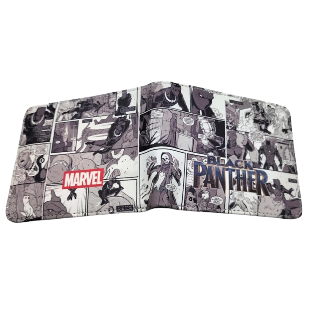 Marvel Black Panther Comic B&W Wallet