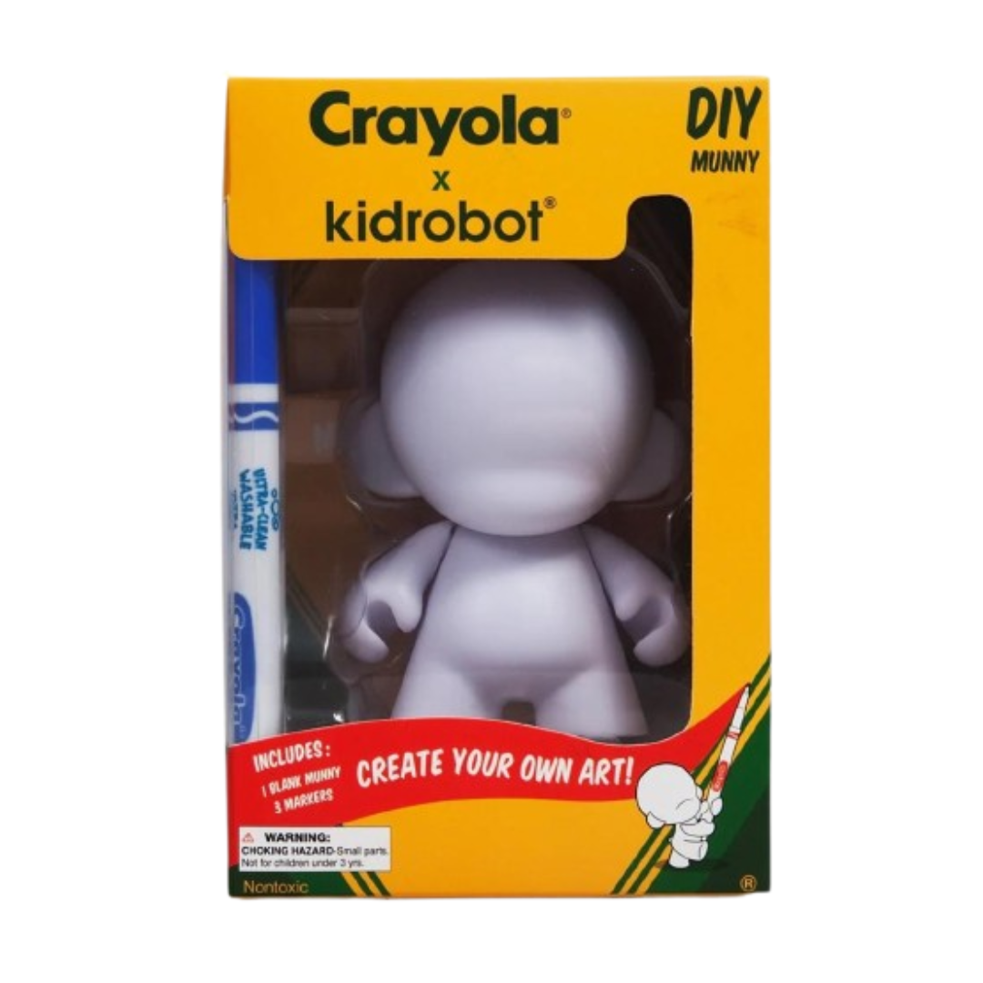 Kibrobot X Crayola Marvel Munny World DIY Munny