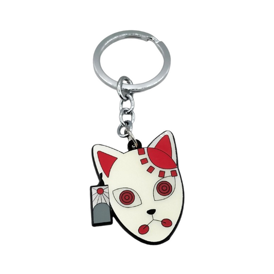 Fox Mask Keychain (Metal)