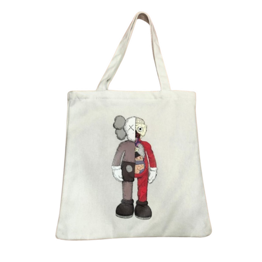 Dissected Kaws Tote Bag