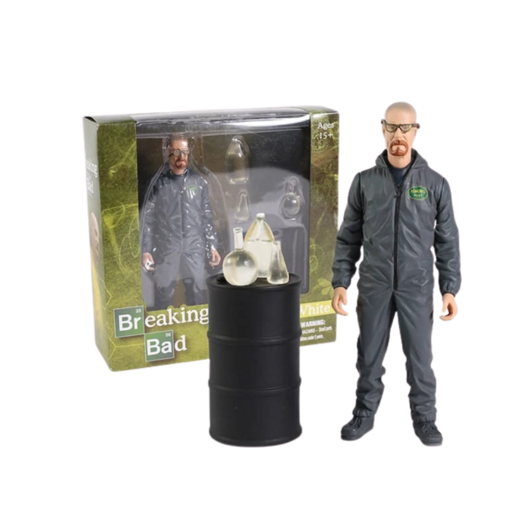 MEZCO TOYZ - (Breaking Bad) Walter White In Grey Hazmat Suit Figure