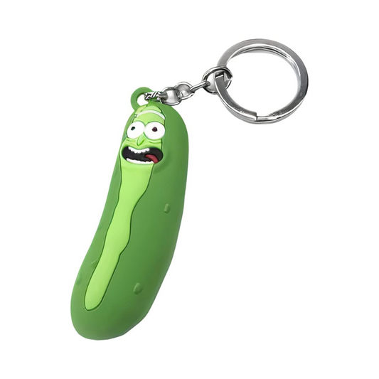 Pickle Rick Keychain (Rubber)