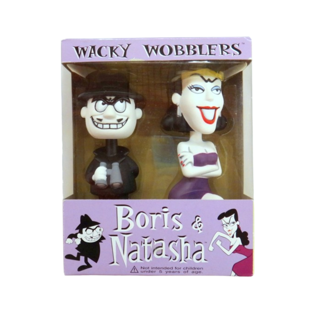 Boris & Natasha (Rocky & Bullwinkle) Mini Wacky Wobbler