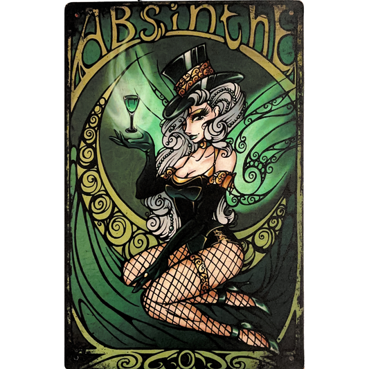 Absinthe Tin Poster (20cm x 30cm)