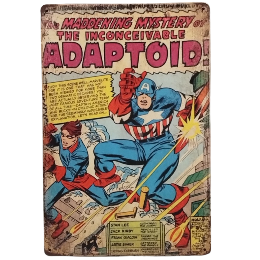 Marvel Double Feature Comic #6 Tin Poster (30x40cm)