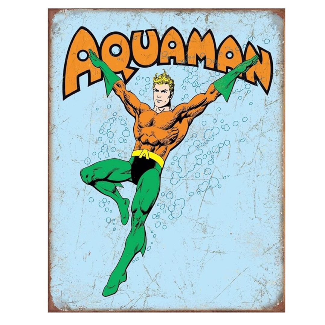 Aquaman Tin Poster (40cm x 30cm)