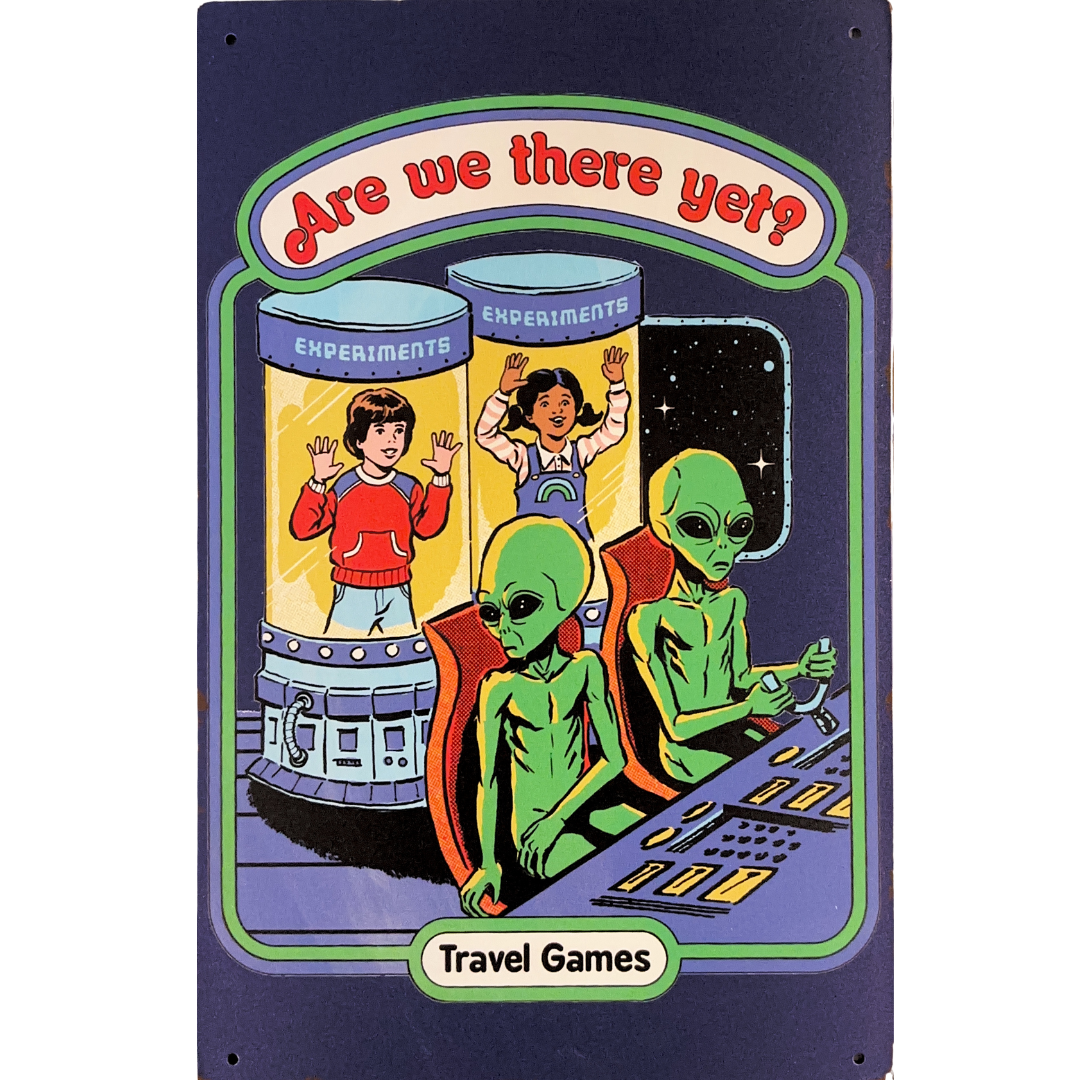Steven Rhodes Travel Games Art Tin Poster (20cm x 30cm)