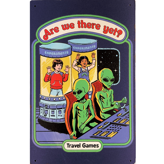 Steven Rhodes Travel Games Art Tin Poster (20cm x 30cm)