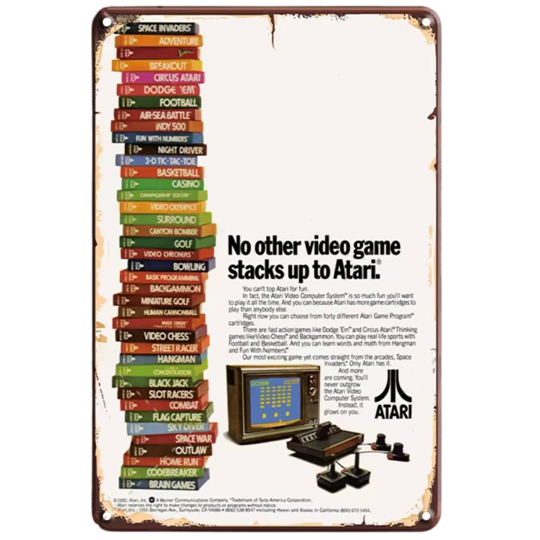 Atari Tin Poster (30cm x 40cm)