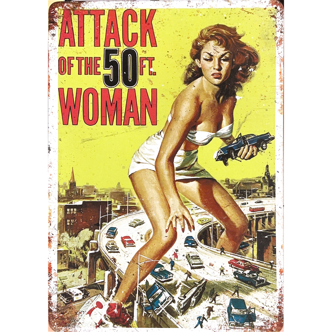 Attack of the 50 Foot Woman 1958 Film Tin Poster (30x40cm)