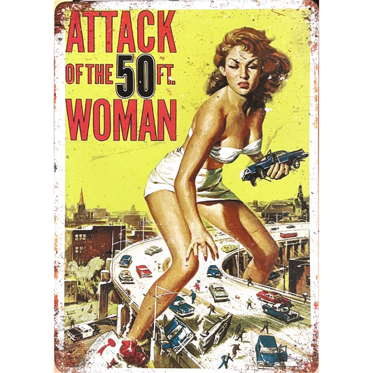 Attack of the 50 Foot Woman 1958 Film Tin Poster (30x40cm)