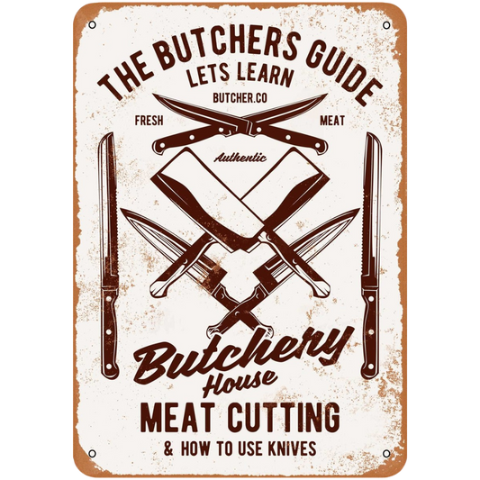 Butcher’s Guide Tin Poster