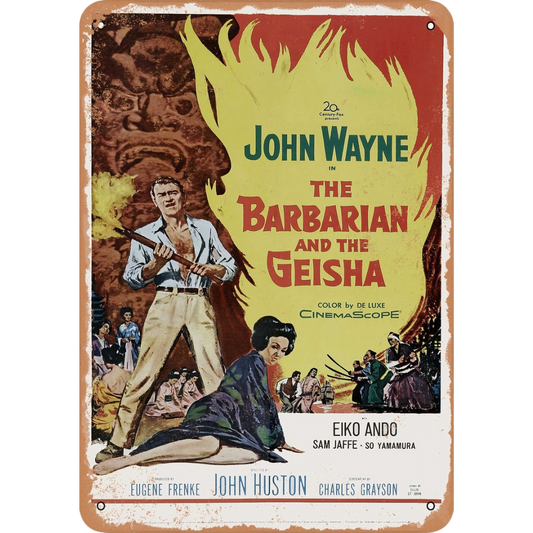 The Barbarian and The Geisha Tin Metal Poster (40cm x 30cm)
