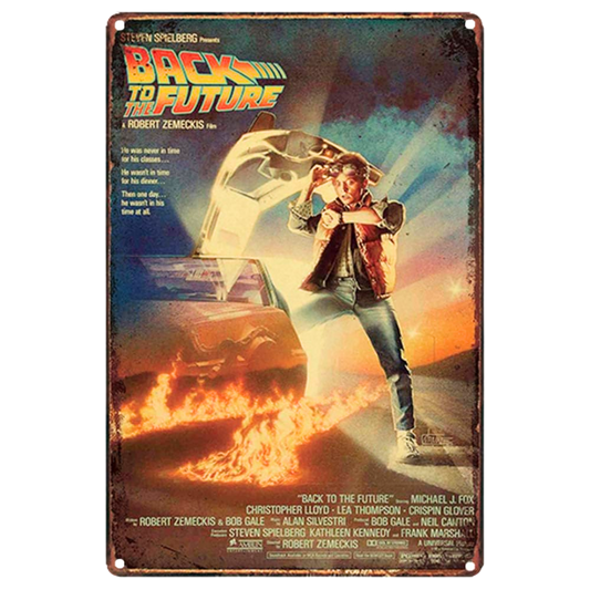 Back to the Future 1985 Film Tin Poster (30x40cm)