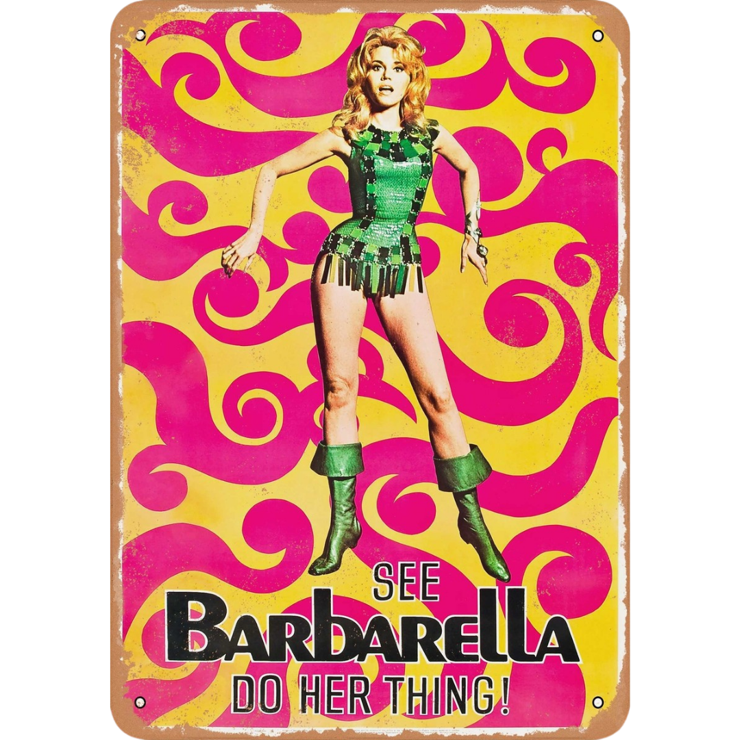Barbarella Tin Poster (30cm x 40cm)
