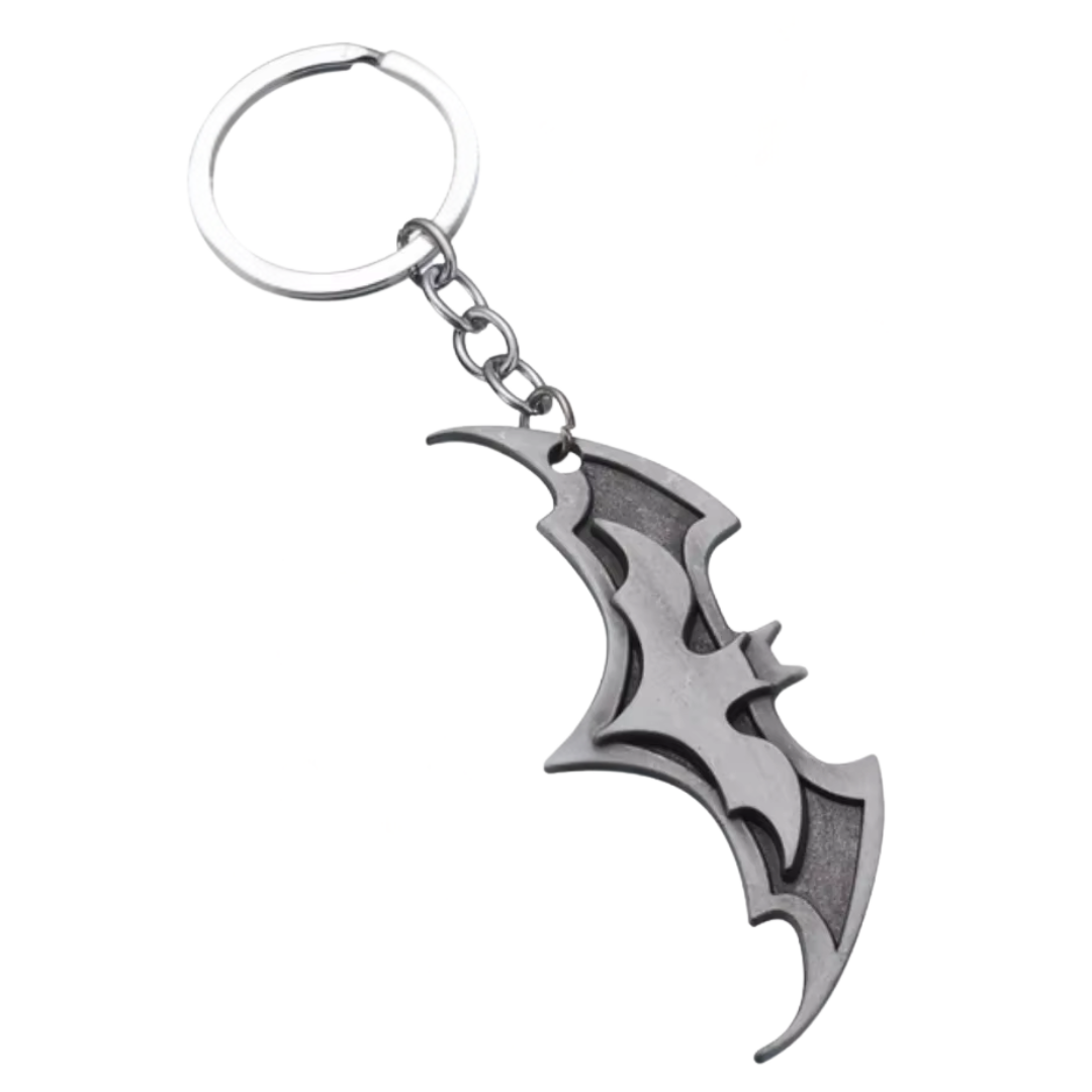Bat Logo Silver Keychain (Batman DC)