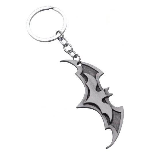 Bat Logo Silver Keychain (Batman DC)