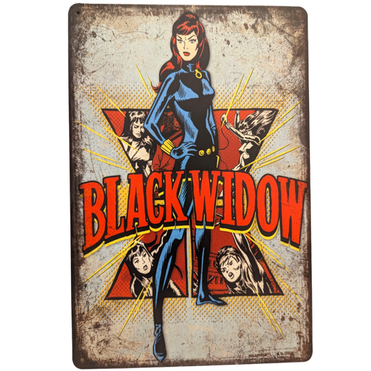 Vintage Black Widow Tin Poster (30x40cm)