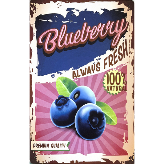 Fruits and Vegetables Tin Poster (20x30cm)