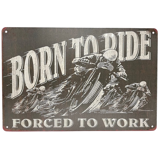 Born To Ride Tin Poster (30cm x 40cm)