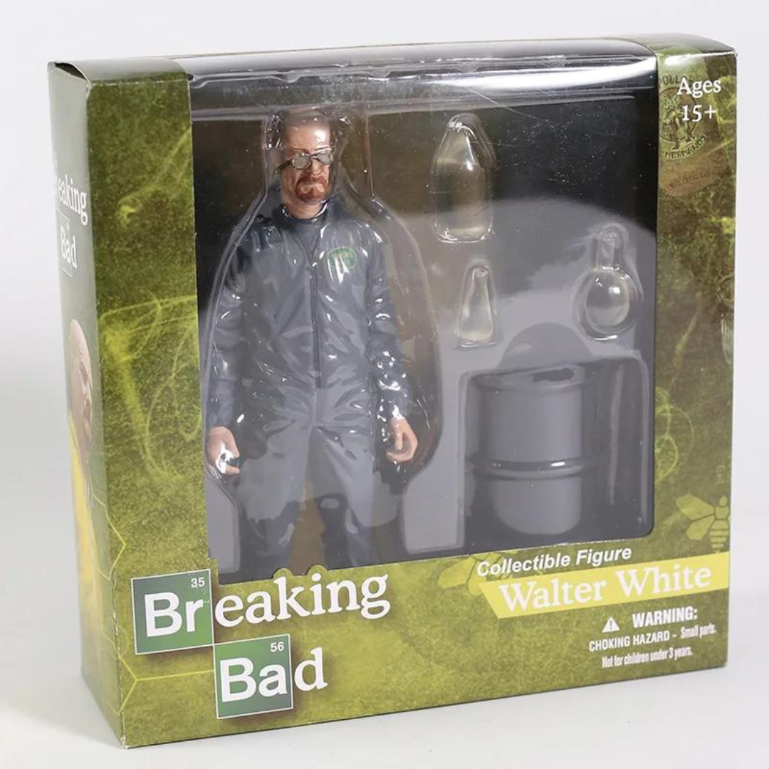 MEZCO TOYZ - (Breaking Bad) Walter White In Grey Hazmat Suit Figure