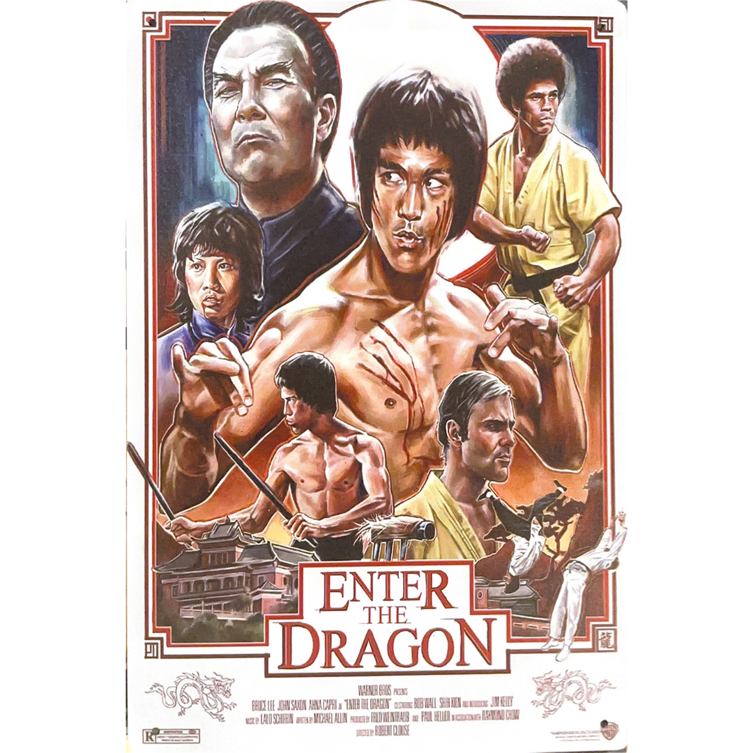 Bruce Lee Films Tin Posters (20x30cm)