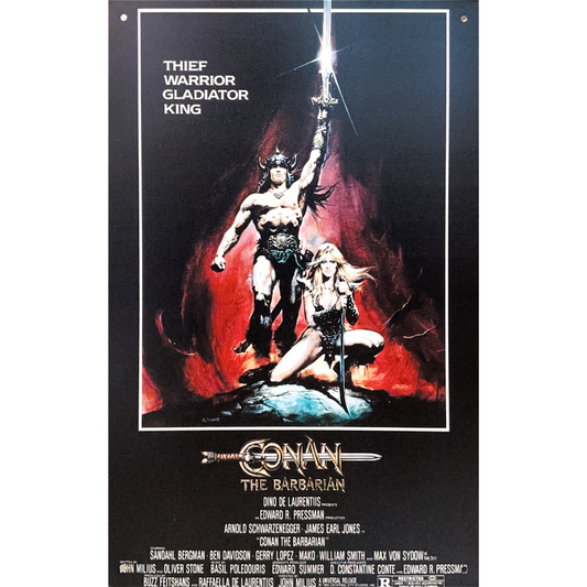 Conan the Barbarian 1982 Film Tin Poster (20x30cm)