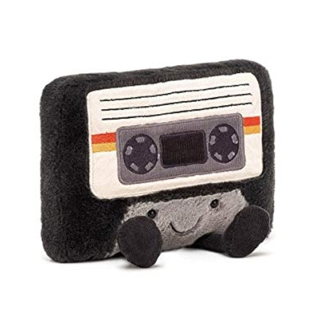 Jellycat Amuseables Cassette Tape Plushie Bag Charm