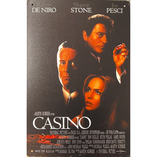 Casino 1995 Film Tin Poster (20x30cm)