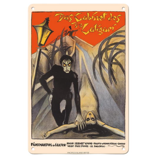 The Cabinet of Dr. Caligari 1920 Silent Film Tin Poster (30x40cm)
